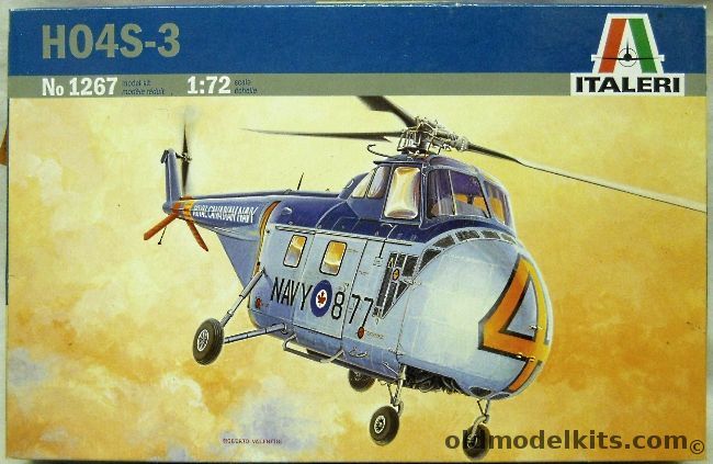 Italeri 1/72 THREE HRS-2 / HO4S-3 / H-19 Helicopters - USMC Korea 1953 / Royal Canadian Navy HMSC Bonaventure 1953  French Air Force ALAT GH2 Algeria 1956, 1267 plastic model kit